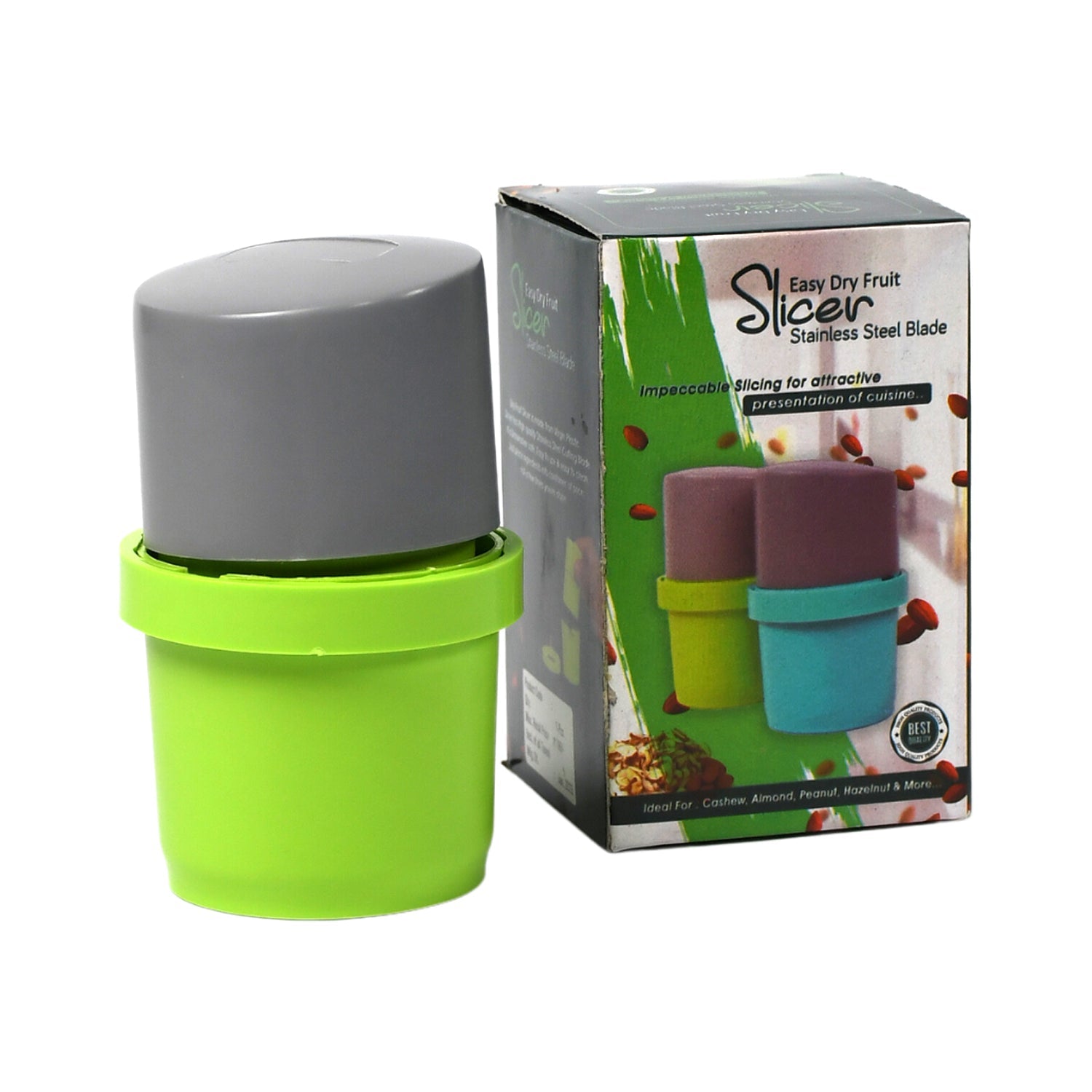 5333 Plastic Dry Fruit and Paper Mill Grinder Slicer, Chocolate Cutter and Butter Slicer with 3 in 1 Blade, Standard, Multicolor DeoDap 5333 Plastic Dry Fruit and Paper Mill Grinder Slicer, Chocolate Cutter and Butter Slicer with 3 in 1 Blade, Standard, Multicolor DeoDap